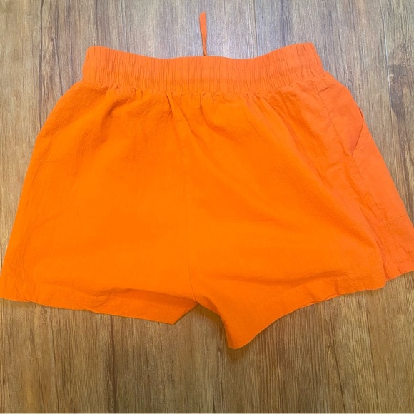 Zeagoo color block Orange and Pink Women’s Linen Shor Set (Size M) - Picture 5 of 5